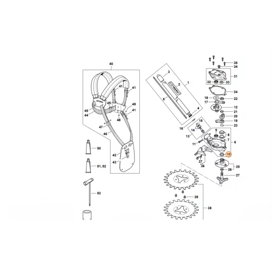 STIHL  Pierścień uszczelniający 28x22x4 9630 003 3195